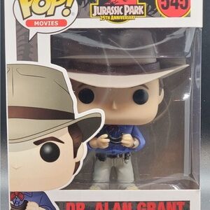 Funko Pop! Jurassic Park Dr. Alan Grant - Blue and Tan